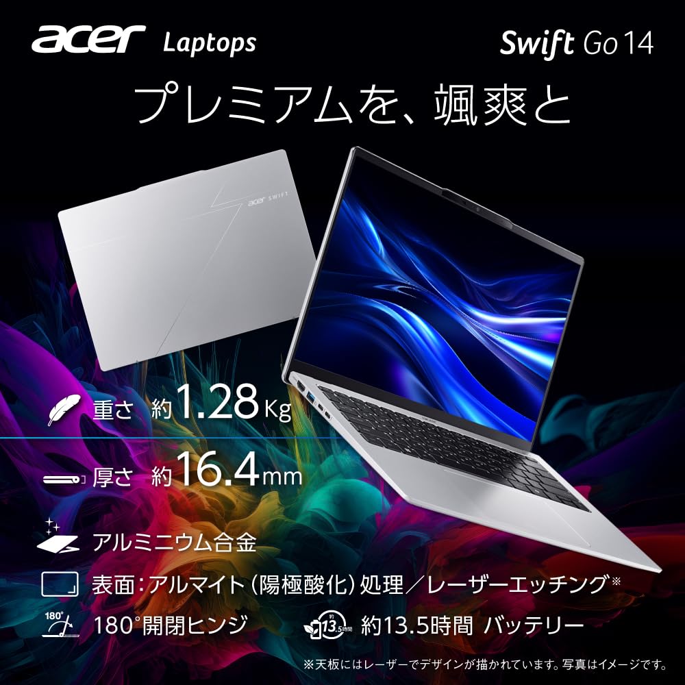 Amazon.co.jp: Acer ノートパソコン Swift Go 14 Core Ultra 5 OLED
